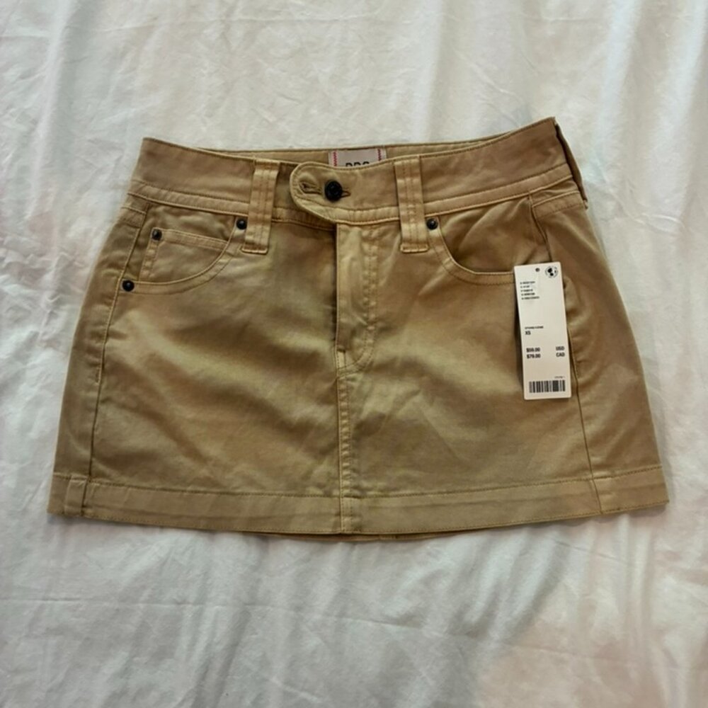 Beige Mini Skirt
